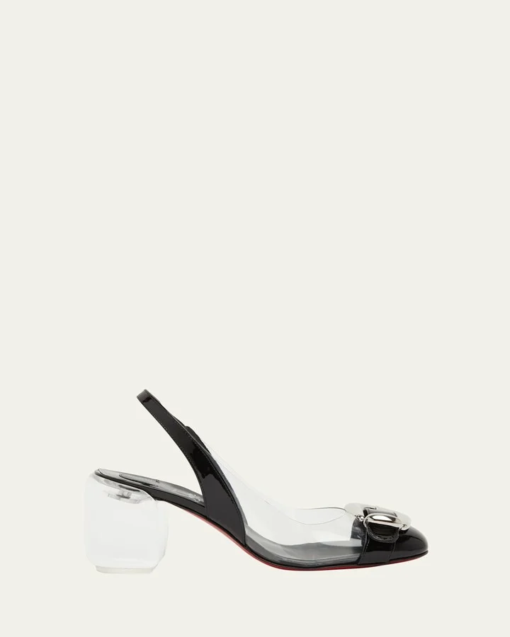 Minny Bubble Buckle Red Sole Pumps