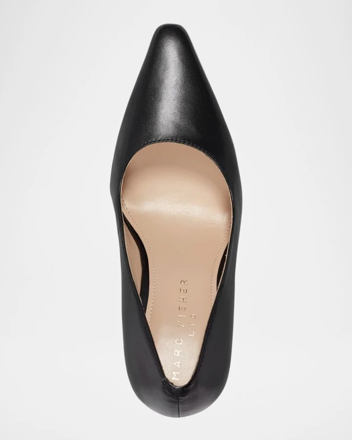 Minny Patent Leather Snip Toe Block-Heel Pumps - Image 10