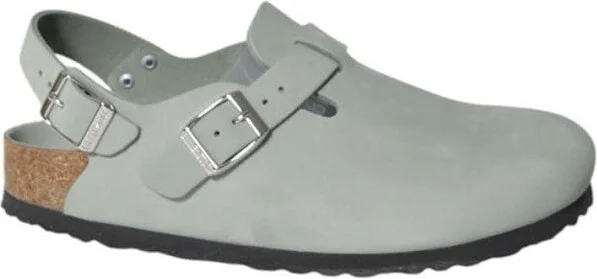 Mint Green Nubuck Leather Tokio Mules