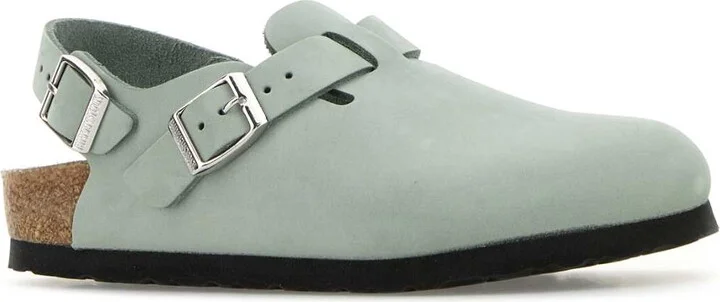 Mint Green Suede Tokyo Slippers - Image 2
