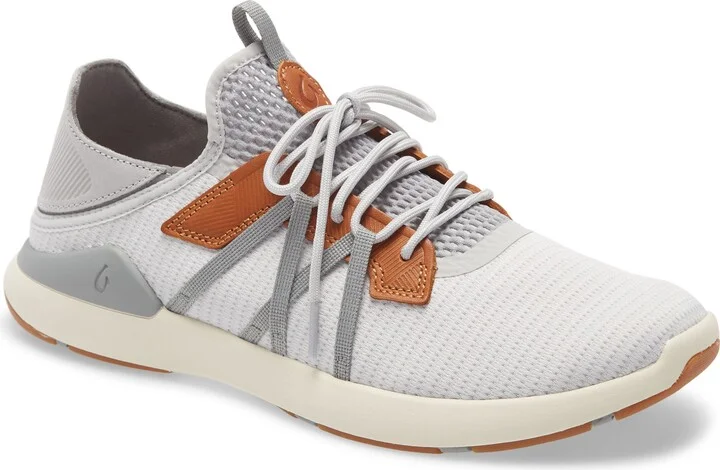 Mist Grey/ White Fabric