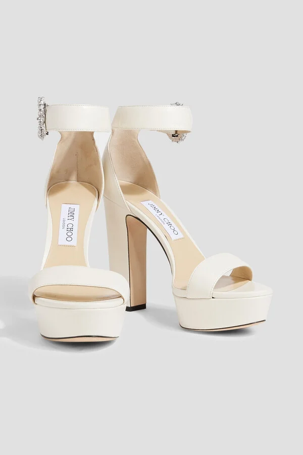 Mionne 120 leather platform sandals - Image 2