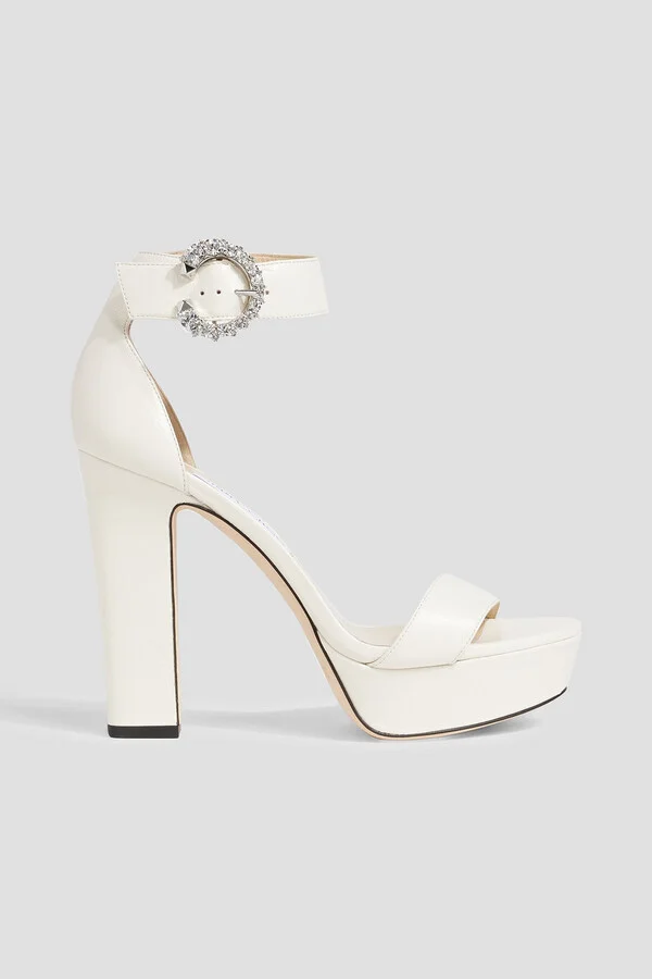 Mionne 120 leather platform sandals