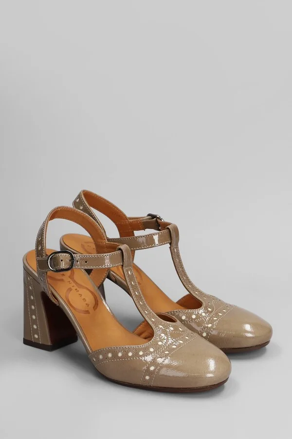 Mira 46 Pumps In Taupe Leather - Image 2