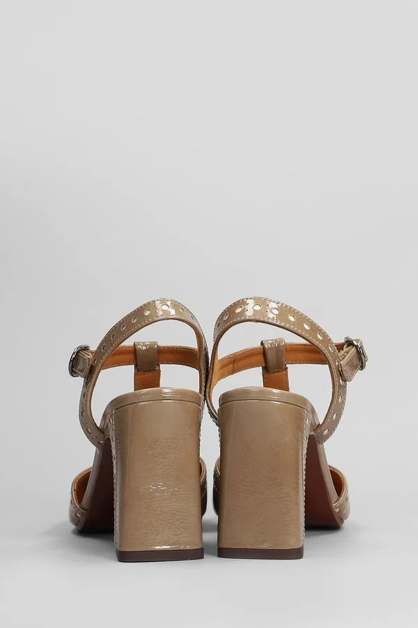Mira 46 Pumps In Taupe Leather - Image 4