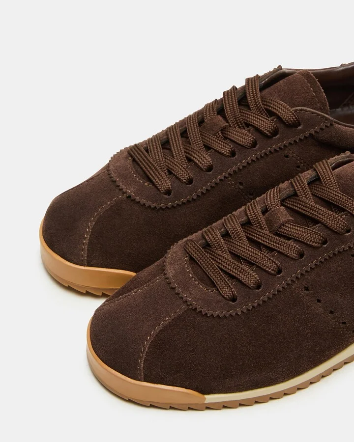 Mirage Chocolate Brown Suede - Image 4