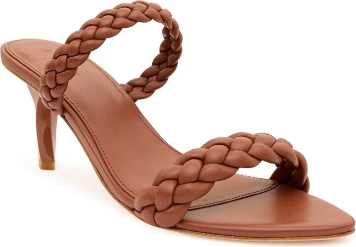 Mirage Woven Sculptural Heel In Colour Coffee Size 35 - Image 3