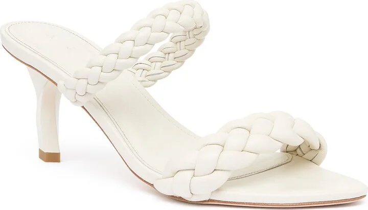 Mirage Woven Sculptural Heel In Colour Ivory Size 36 - Image 3