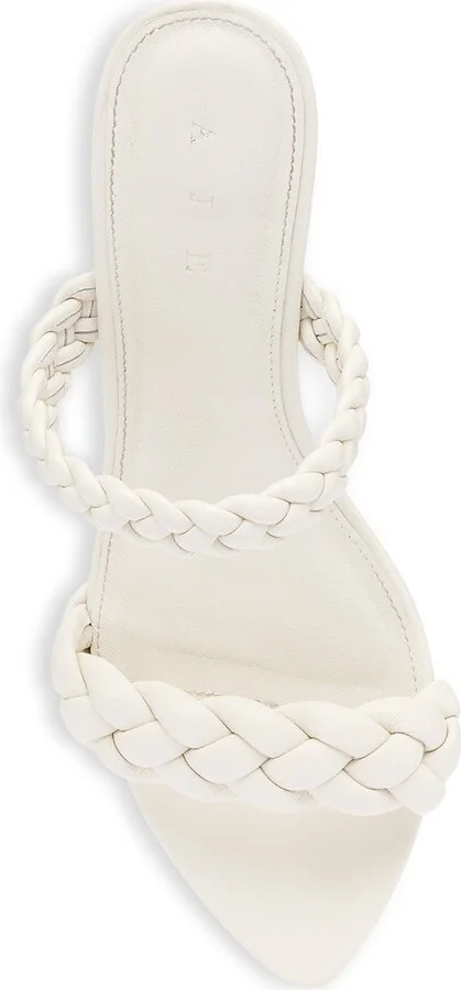 Mirage Woven Sculptural Heel In Colour Ivory Size 36 - Image 4