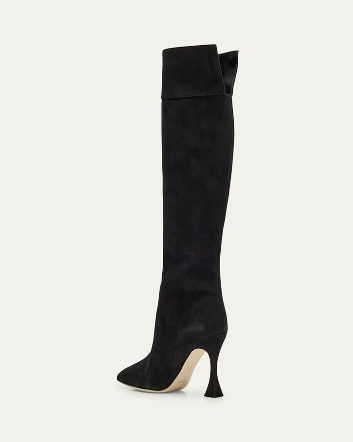 Miralonepla Suede Knee Boots - Image 5