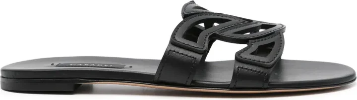 Miramar leather slides