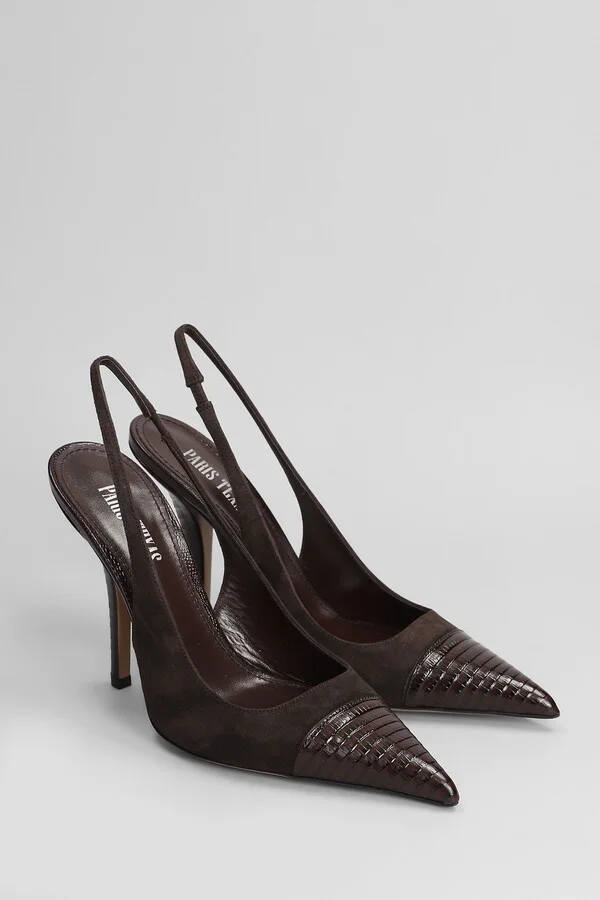 Miranda 105 Pumps In Dark Brown Suede - Image 2