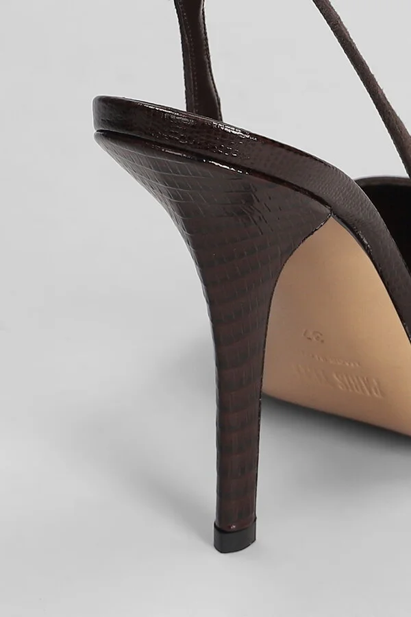 Miranda 105 Pumps In Dark Brown Suede - Image 5