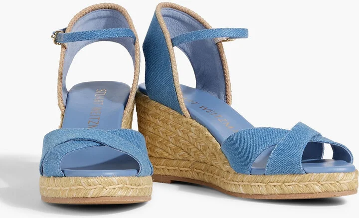 Mirela denim espadrille wedge sandals - Image 2