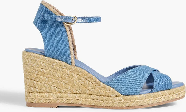 Mirela denim espadrille wedge sandals