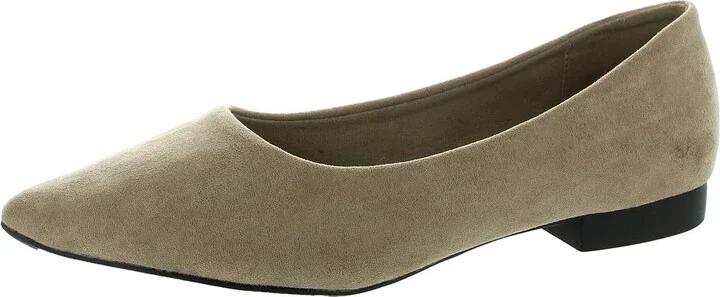 MIREYA Womens Solid Manmade Flat Shoes