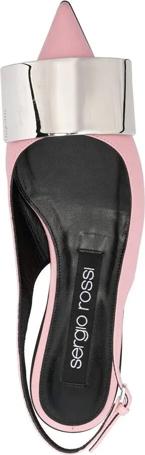 Miroir leather slingback pumps - Image 4