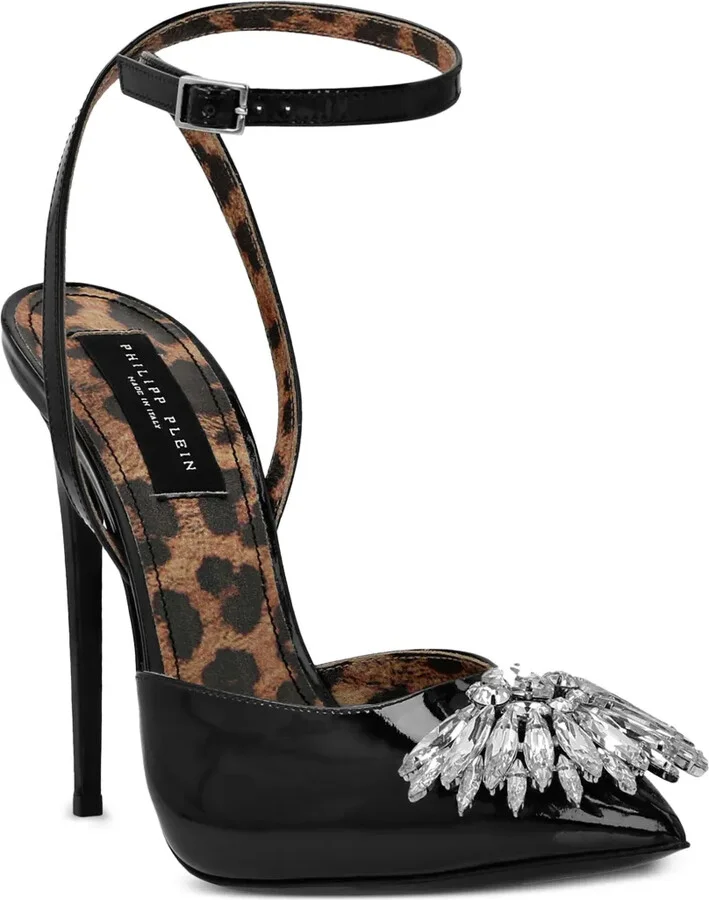 Mirror 100mm crystal-embellished pumps - Image 2