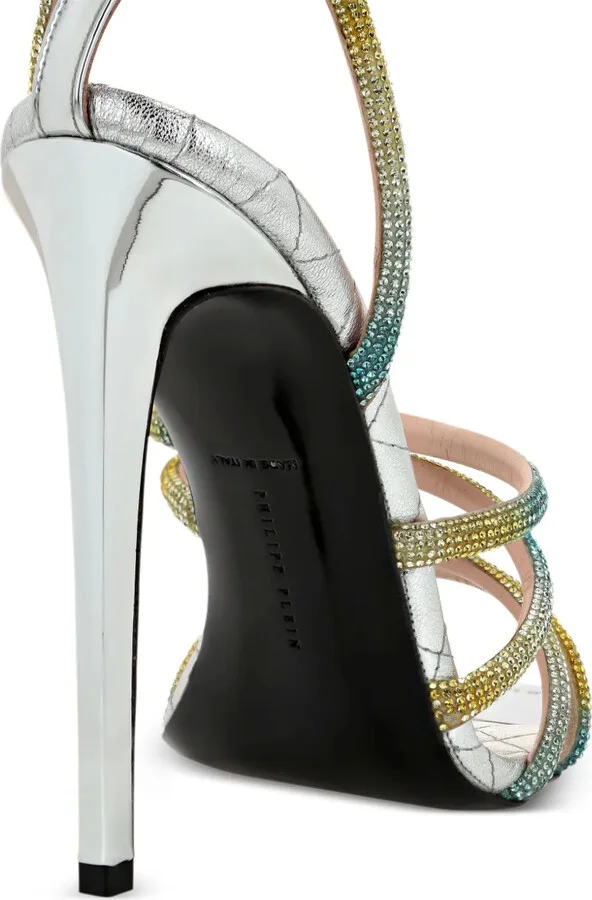 Mirror 120mm crystal-embellished sandals - Image 3