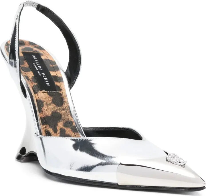 Mirror 95mm pointed-toe pumps - Image 2