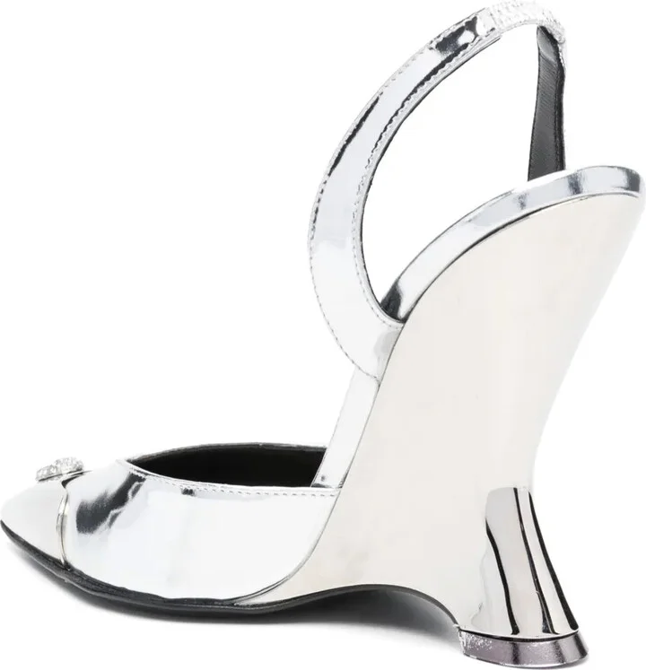 Mirror 95mm pointed-toe pumps - Image 3