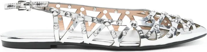 Mirror ballet flats