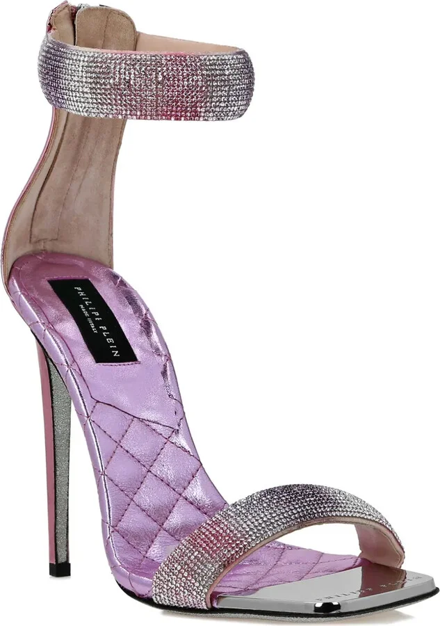 Mirror Crystal 120mm stud-embellished sandals - Image 2