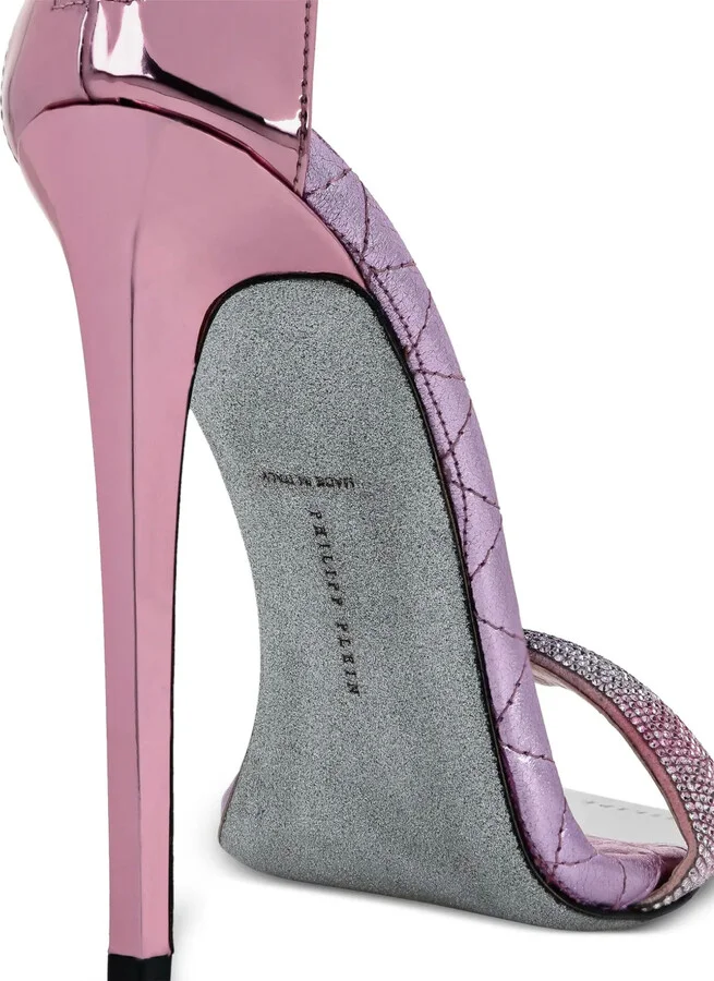 Mirror Crystal 120mm stud-embellished sandals - Image 3