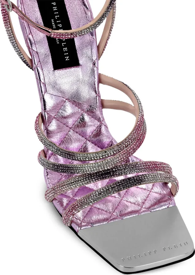 Mirror Crystal 120mm stud-embellished sandals - Image 3