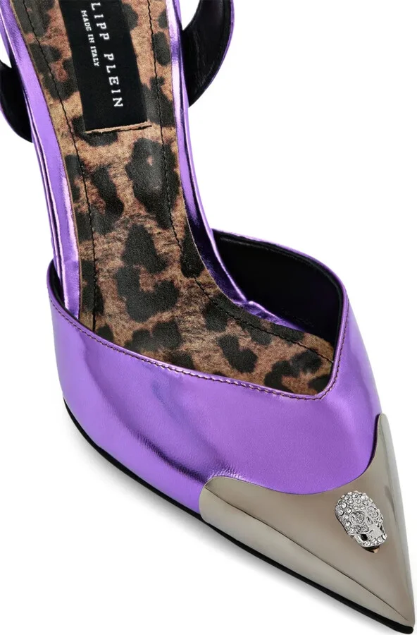 Mirror Decollete leather pumps - Image 2