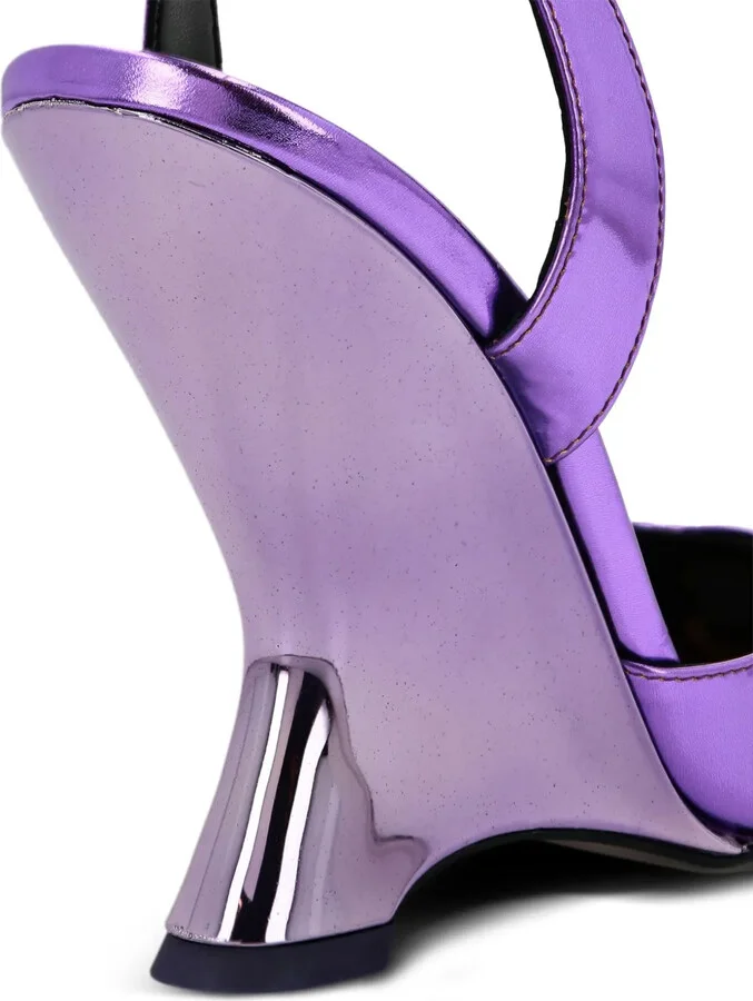Mirror Decollete leather pumps - Image 3