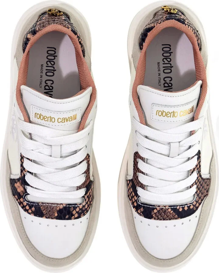 Mirror Snake-appliqué sneakers - Image 4