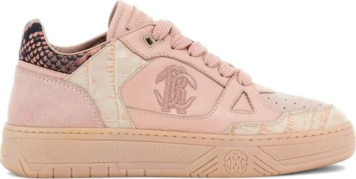 Mirror Snake-appliqué sneakers