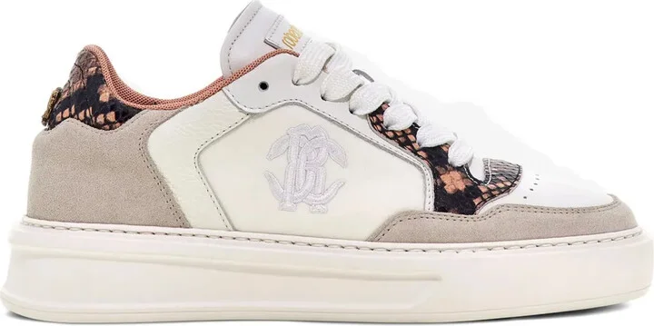 Mirror Snake-appliqué sneakers