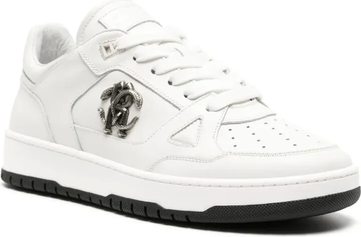 Mirror Snake-embellished leather sneakers - Image 2