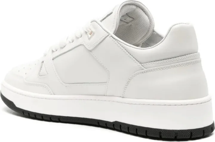 Mirror Snake-embellished leather sneakers - Image 3