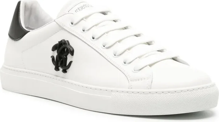 Mirror Snake-embellished leather sneakers - Image 2
