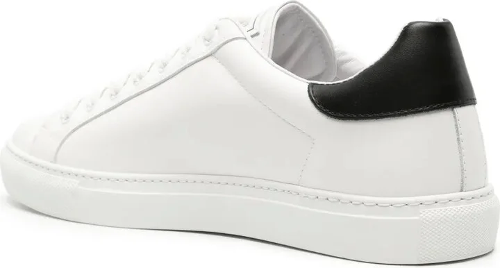 Mirror Snake-embellished leather sneakers - Image 3