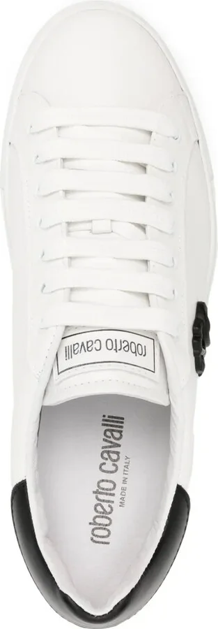 Mirror Snake-embellished leather sneakers - Image 4