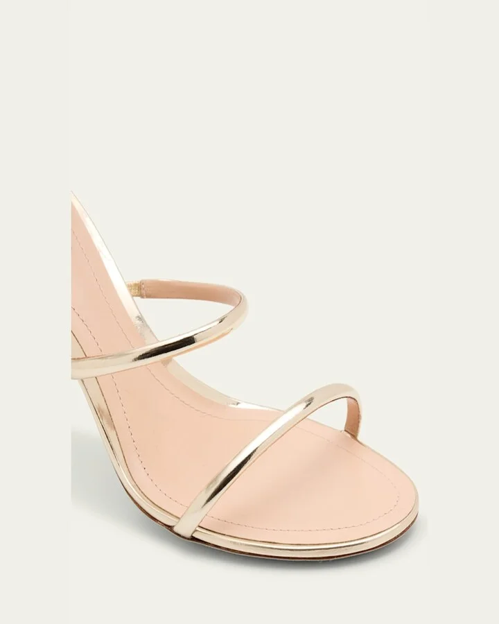 Mirror Snake-Wrap Stiletto Sandals - Image 9