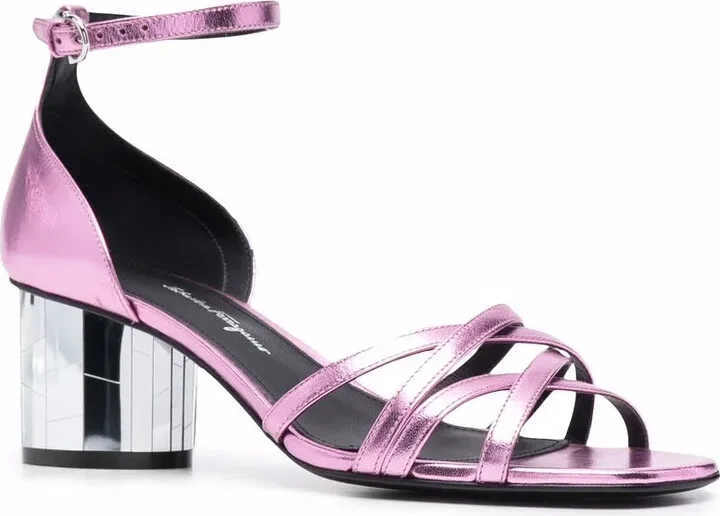 Mirrored 60mm Heel Sandals - Image 2