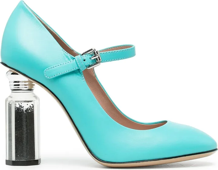 Mirrored-Heel Pumps