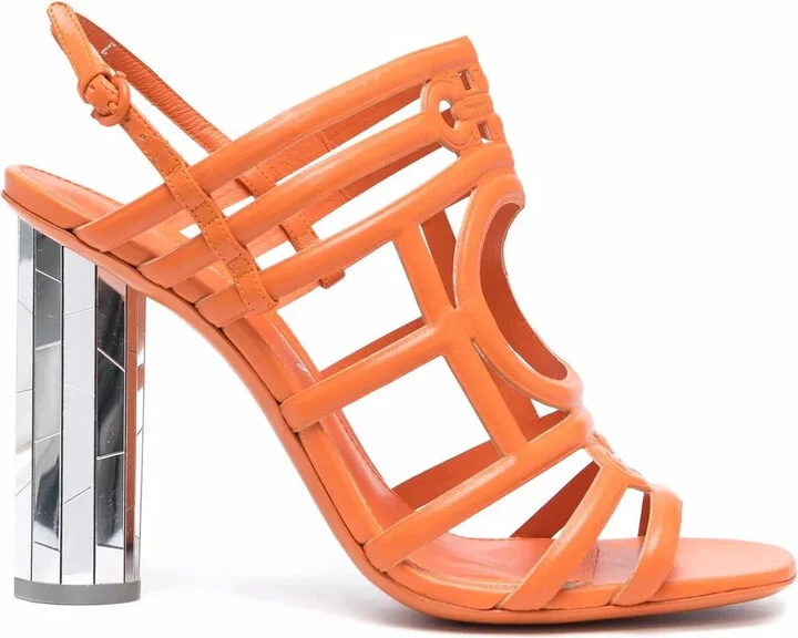 Mirrored Heel Strappy sandals