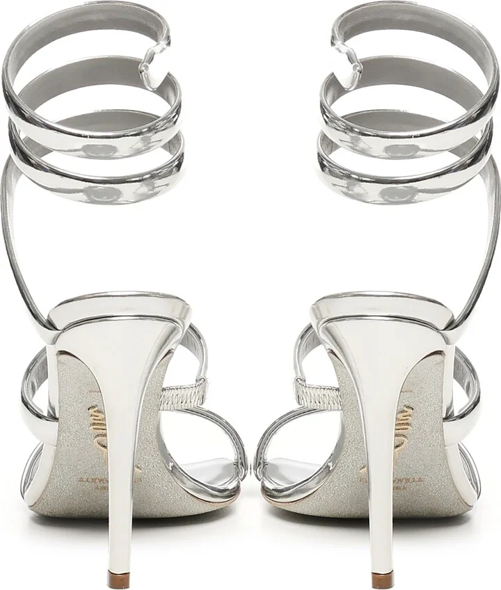 Mirrored Leather Sandals - Image 3