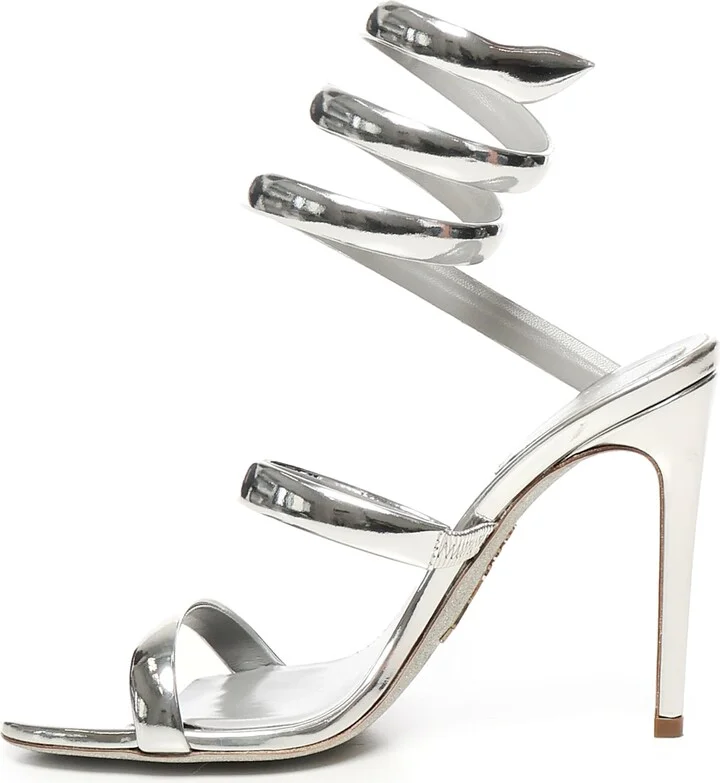 Mirrored Leather Sandals - Image 4