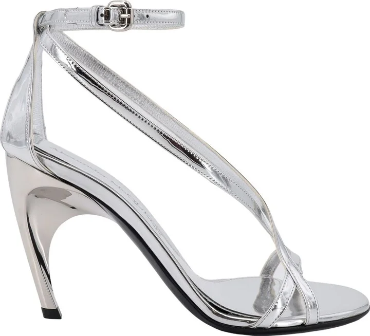 Mirrored Leather Sandals