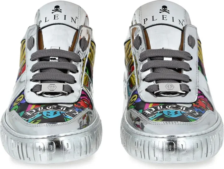Mirrored-Leather Sneakers - Image 4