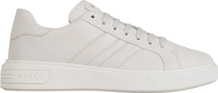 Mirty 6239621 Men's Dusty White Calf Leather Sneakers
