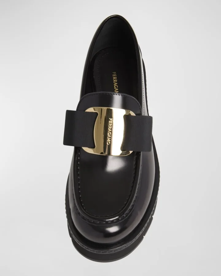 Mirty Leather Vara Bow Loafers - Image 2