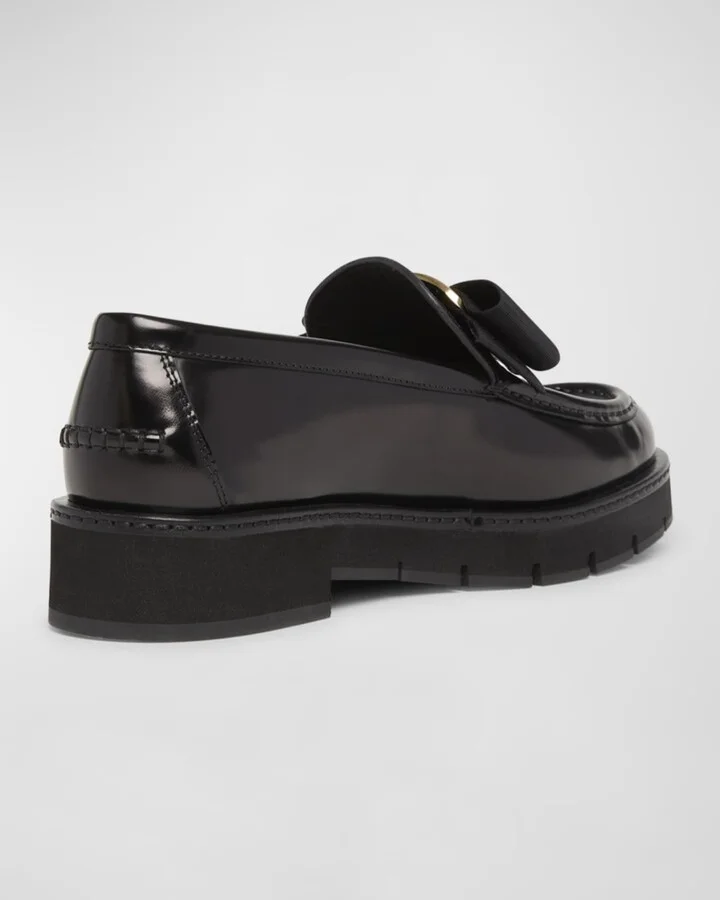 Mirty Leather Vara Bow Loafers - Image 3